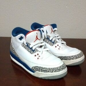 Jordan Kids Sneakers - White, Blue, and Gray